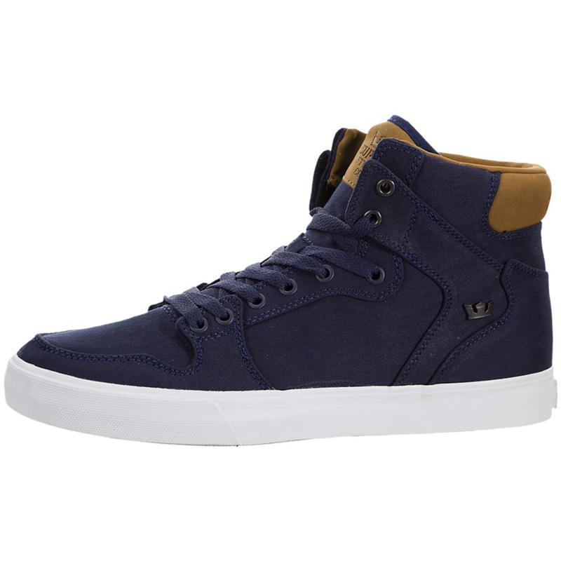 Buty Supra VAIDER - Sneakersy Wysokie Damskie - Granatowe (ARLW-30729)